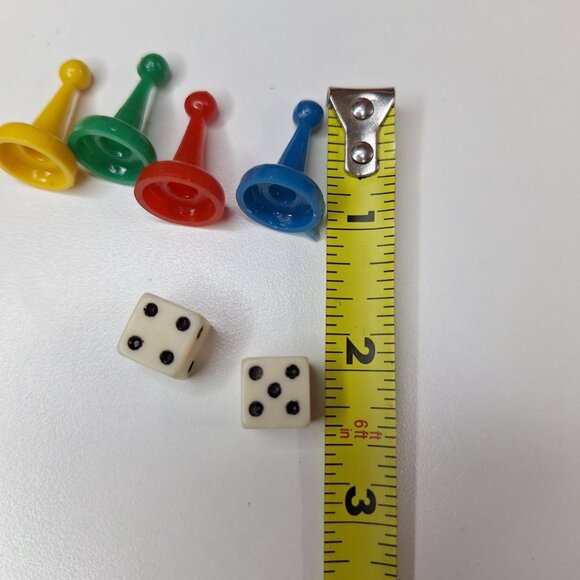 Pass Out Dice Tokens Replacement Board Pieces  1970s Party Game Basic Vintage - Picture 4 of 6